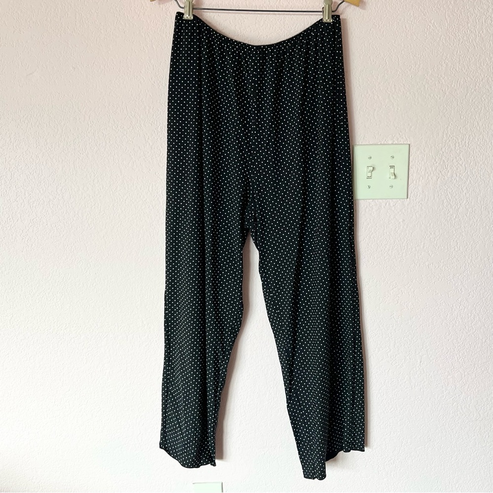 Y2K retro fabric polkadot pull on soft pants